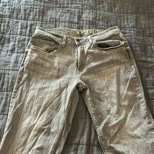 Devil-Dog Dungarees 34 x 34 athletic fit stretch grey jeans, excellent condition